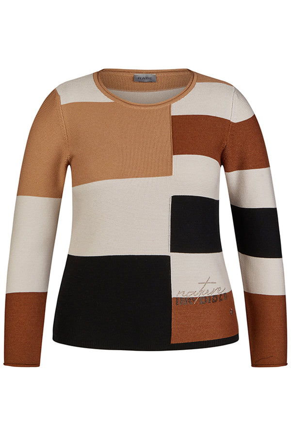 BROWN STRIPED SWEATER