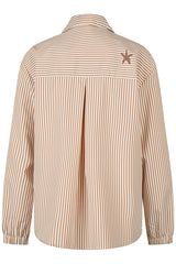 STRIPED SLIP-ON BLOUSE