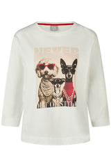 FRONT PRINT  T-SHIRT