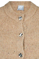 ROUND NECK CHUNKY KNIT CARDIGAN