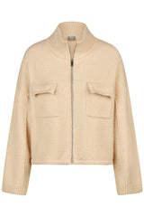BOMBER JACKET STYLE CARDIGAN