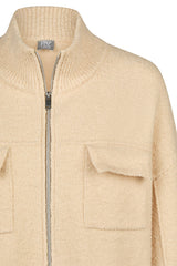 BOMBER JACKET STYLE CARDIGAN