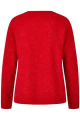 DIAMOND-KNIT SWEATER