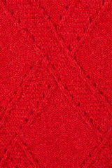 DIAMOND-KNIT SWEATER