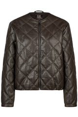 CHECKERED QUILTED JACKET