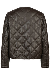 CHECKERED QUILTED JACKET