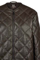 CHECKERED QUILTED JACKET