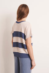 ADELY OVERSIZED STRIPED KNIT SWEATER