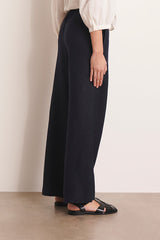 PEPPERONI NAVY BLUE WIDE-LEG TROUSERS