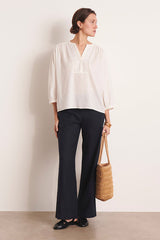 PEPPERONI NAVY BLUE WIDE-LEG TROUSERS