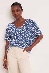 ALISMA-NEW PRINTED KNIT KIMONO SWEATER