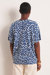 ALISMA-NEW PRINTED KNIT KIMONO SWEATER