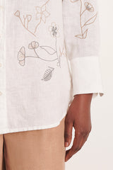 CAMELIA EMBROIDERED SHIRT