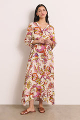 RECUERDA LONG PRINTED DRESS