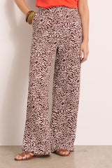 PACHANGA ABSTRACT PRINT WIDE?LEG TROUSERS