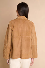 MUSTANG CAMEL SHORT LONG SLEEVED WIDE COAT