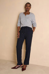 GIGI GREY ROUND BUTTONED NECKLINE CARDIGAN