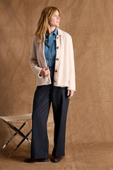 VIENNE BEIGE SHORT BUTTON-DOWN JACKET