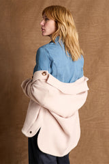 VIENNE BEIGE SHORT BUTTON-DOWN JACKET