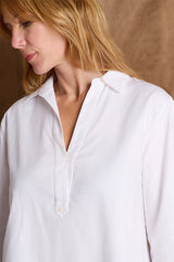 CELESTE WHITE LONG SLEEVE BLOUSE