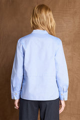 CELESTINE BLUE LONG-SLEEVED SHIRT
