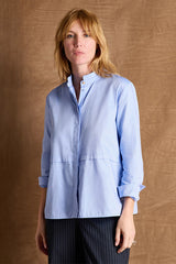 CELESTINE BLUE LONG-SLEEVED SHIRT