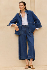 PATRIOTE BLUE CULOTTE 7/8 JEANS