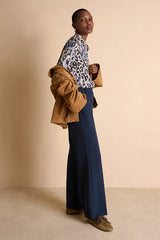 CREATURE BLUE PRINTED LONG-SLEEVED SHIRT