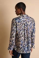 CREATURE BLUE PRINTED LONG-SLEEVED SHIRT