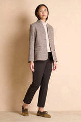 PACOLETTE-BIS BURGUNDY CONTRAST TROUSERS