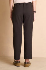PACOLETTE-BIS BURGUNDY CONTRAST TROUSERS