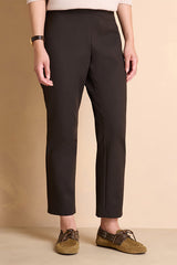 PACOLETTE-BIS BURGUNDY CONTRAST TROUSERS
