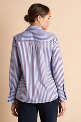 CAPTURE BLUE STRIPED LONG SLEEVE SHIRT