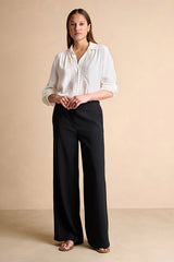 PADORSET BLACK WIDE TROUSERS