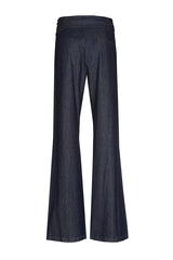 HIGH WAIST BELTED SUPPLE WIDE JEANS