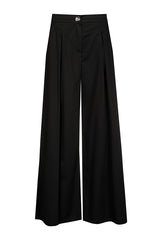 NORMAL WAIST FINE COTTON TROUSERS