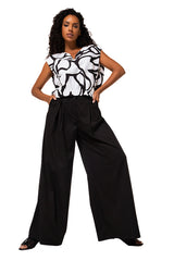 NORMAL WAIST FINE COTTON TROUSERS