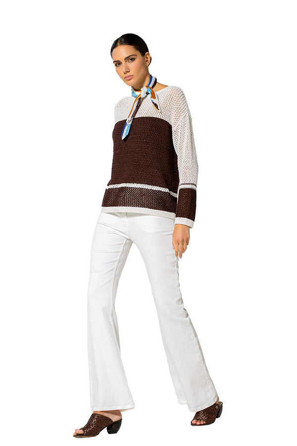 IVORY BOOTCUT JEANS