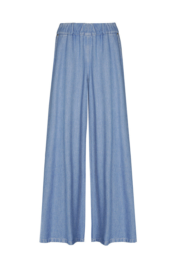 LIGHT BLUE PALAZZO JEANS