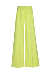 LIME COTTON PALAZZO TROUSERS