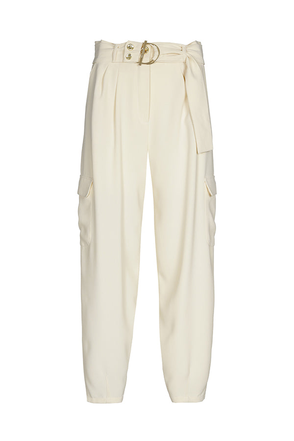 HIGH WAIST LOOSE CARGO TROUSERS