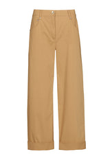 NORMAL WAIST COTTON TROUSERS