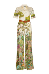 TROPICAL PRINT JUMPSUIT