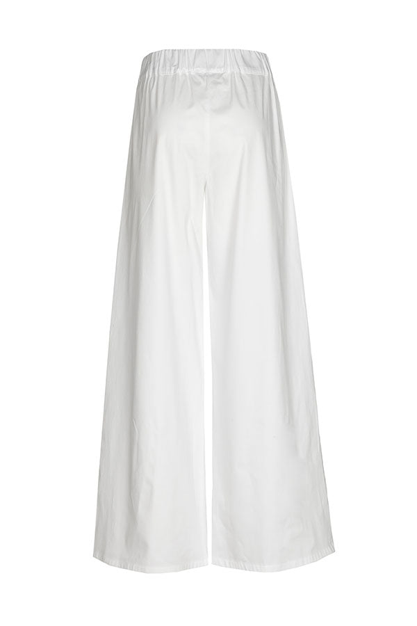 FLORAL PRINT PALAZZO COTTON TROUSERS