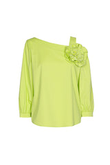 LIME DETACHABLE FLOWER TOP