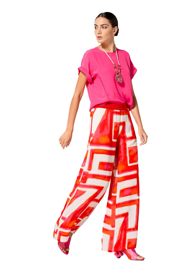 FUSHIA SHORT STRAIGHT TOP
