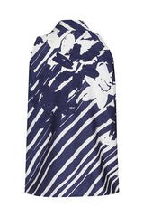 BOW DETAIL SLEEVELESS ASYMMETRIC TOP