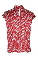 ABSTRACT PATTERN SLEEVELESS TOP
