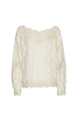 LACE MIX LOOSE BLOUSE