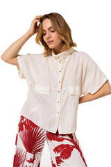 SILK BLEND BLOUSE